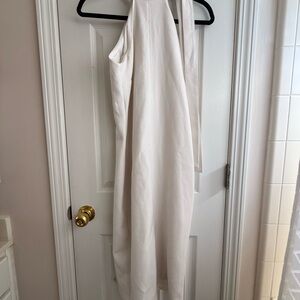 New York & Company One Shoulder White Dress